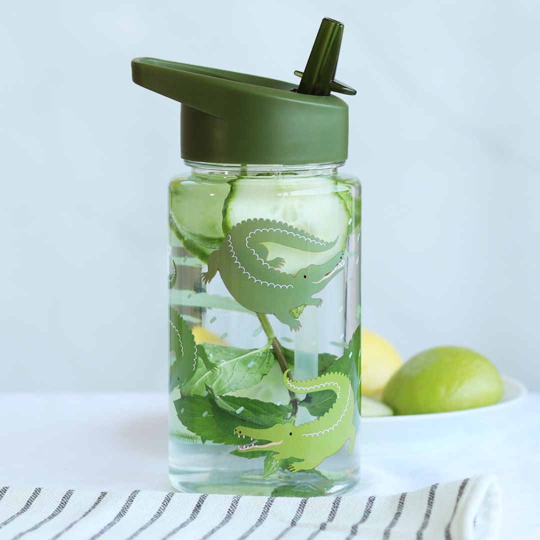 A little lovely company Παγούρι 450ml - Crocodiles