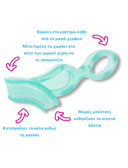 Brush-Baby: Μασώμενη Οδοντόβουρτσα για Μωρά - Οδοντοφυΐας (Διπλή Συσκευασία)