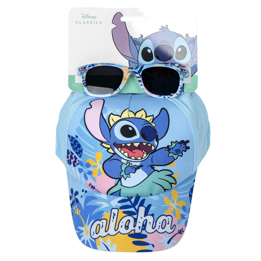 Σετ Παιδικά Γυαλιά Ηλίου 400UV με καπέλο - Lilo and Stitch Aloha