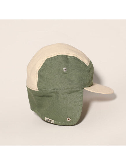 KiETLA: Camper Καπέλο Τύπου Λεγεωνάριου με προστασία UPF50+ - Natural/Green