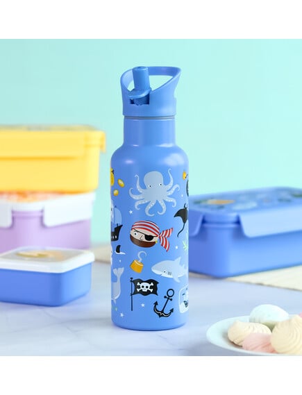 A Little Lovely Company XL Μπουκάλι με διπλό τοίχωμα από ανοξείδωτο ατσάλι 500ml - Pirates