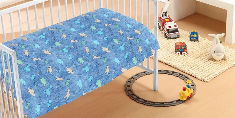 Κουβέρτα Fleece φωσφορίζουσα Dinosaur 110X140