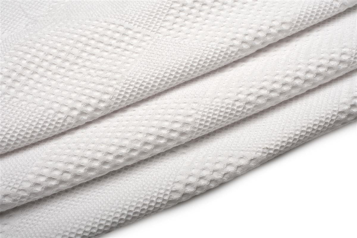 Κουβέρτα Πικέ Μονόχρωμη 80X110 Λευκό 100% Cotton