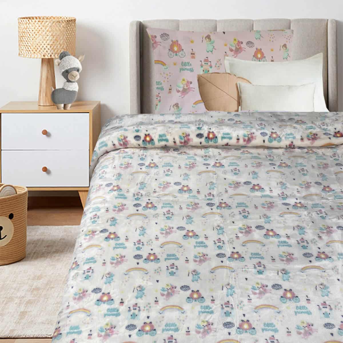 Παιδική Κουβέρτα Βελουτέ Μονή 160×220 Little Princess