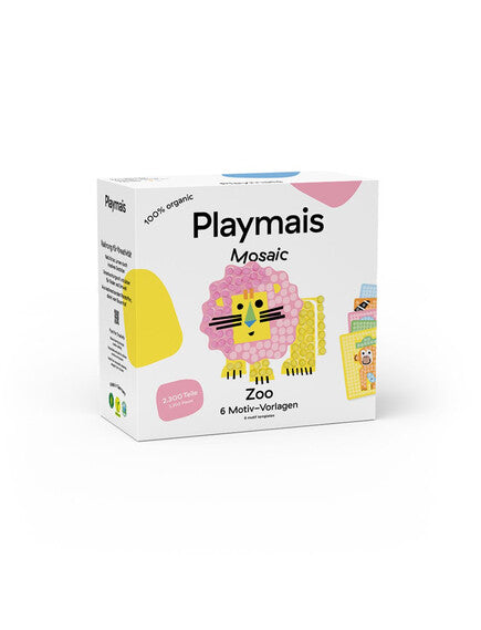 Playmais Κατασκευές με 6 κάρτες και σφουγγαράκια - Ζωολογικός Κήπος