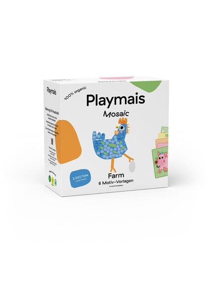 Playmais Κατασκευές με 6 κάρτες και σφουγγαράκια - Φάρμα