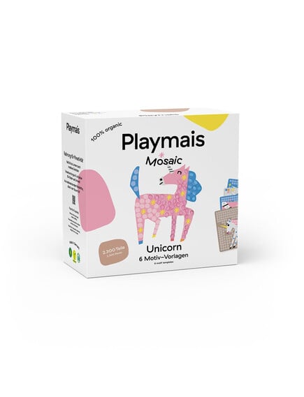 Playmais Κατασκευές με 6 κάρτες και σφουγγαράκια - Μονόκερος