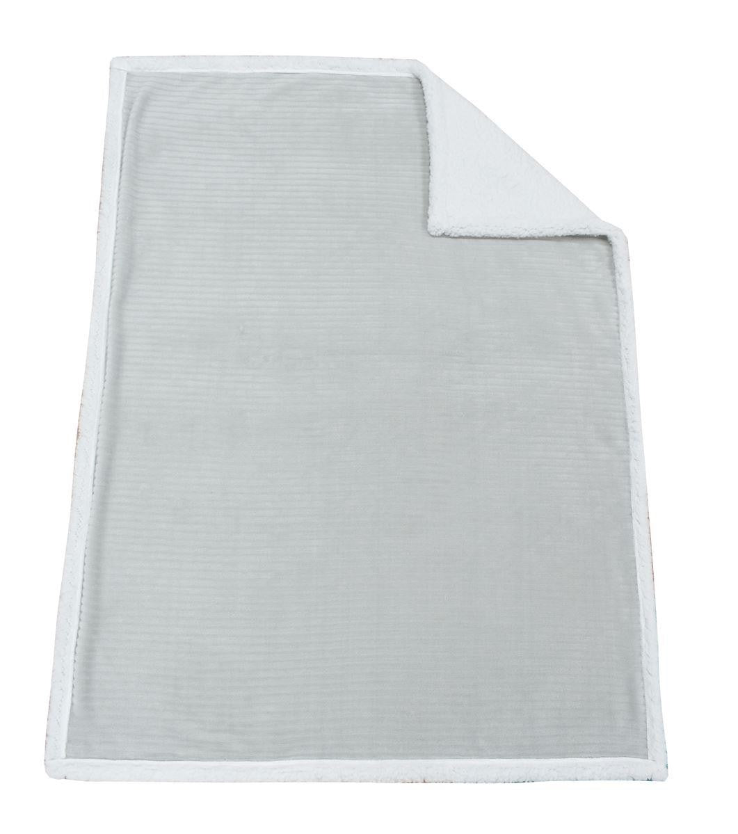 Κουβέρτα Sherpa Cord bebe Ριγέ 75X100 - Grey