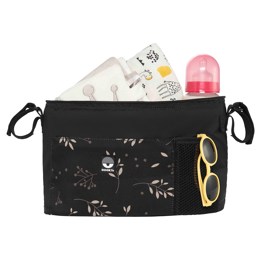 Dooky Organizer καροτσιού - Deluxe Romantic Leaves Black