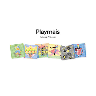 Playmais Κατασκευές με 6 κάρτες και σφουγγαράκια - Πριγκίπισσες