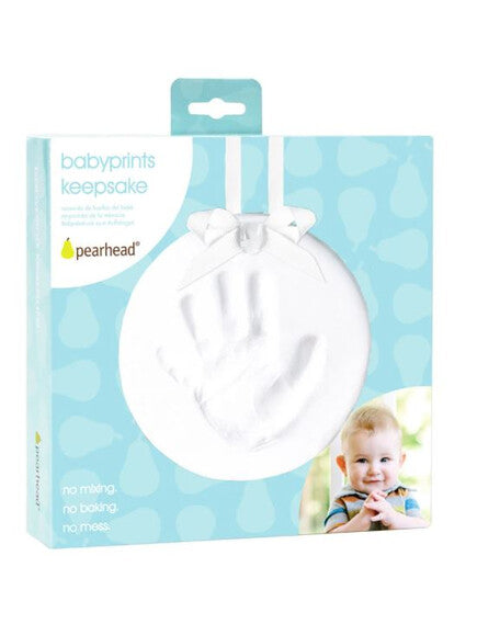 Pearhead: Στολίδι με αποτύπωμα του μωρού σας - Λευκό