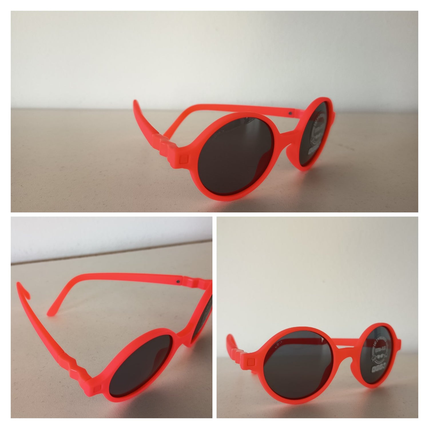 KiETLA: Γυαλιά Ηλίου 4-6 ετών RoZZ - Round Fluo Orange Coral