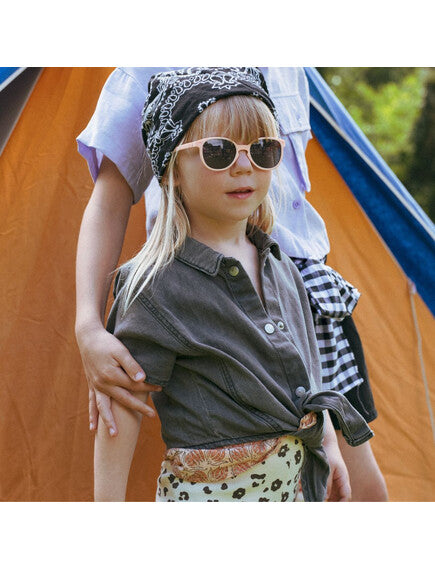 KiETLA: Γυαλιά Ηλίου Wazz 2-4 ετών - Wayfarer Pink Apricot