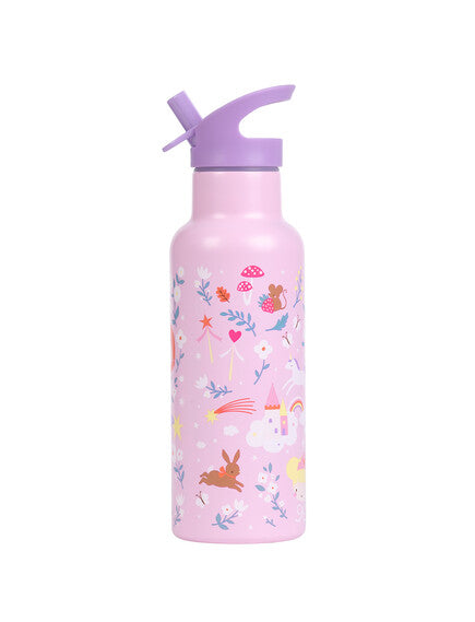 A Little Lovely Company XL Μπουκάλι με διπλό τοίχωμα από ανοξείδωτο ατσάλι 500ml - Princesses
