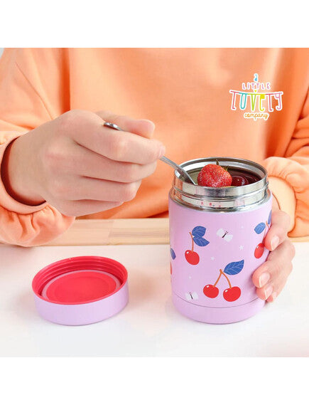 A little lovely company: Θερμός φαγητού 300ml - Cherries