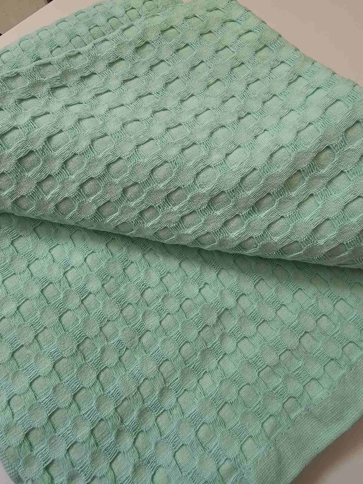 Κουβέρτα Πικέ Μονόχρωμη 80X110 Φυστικί 100% Cotton