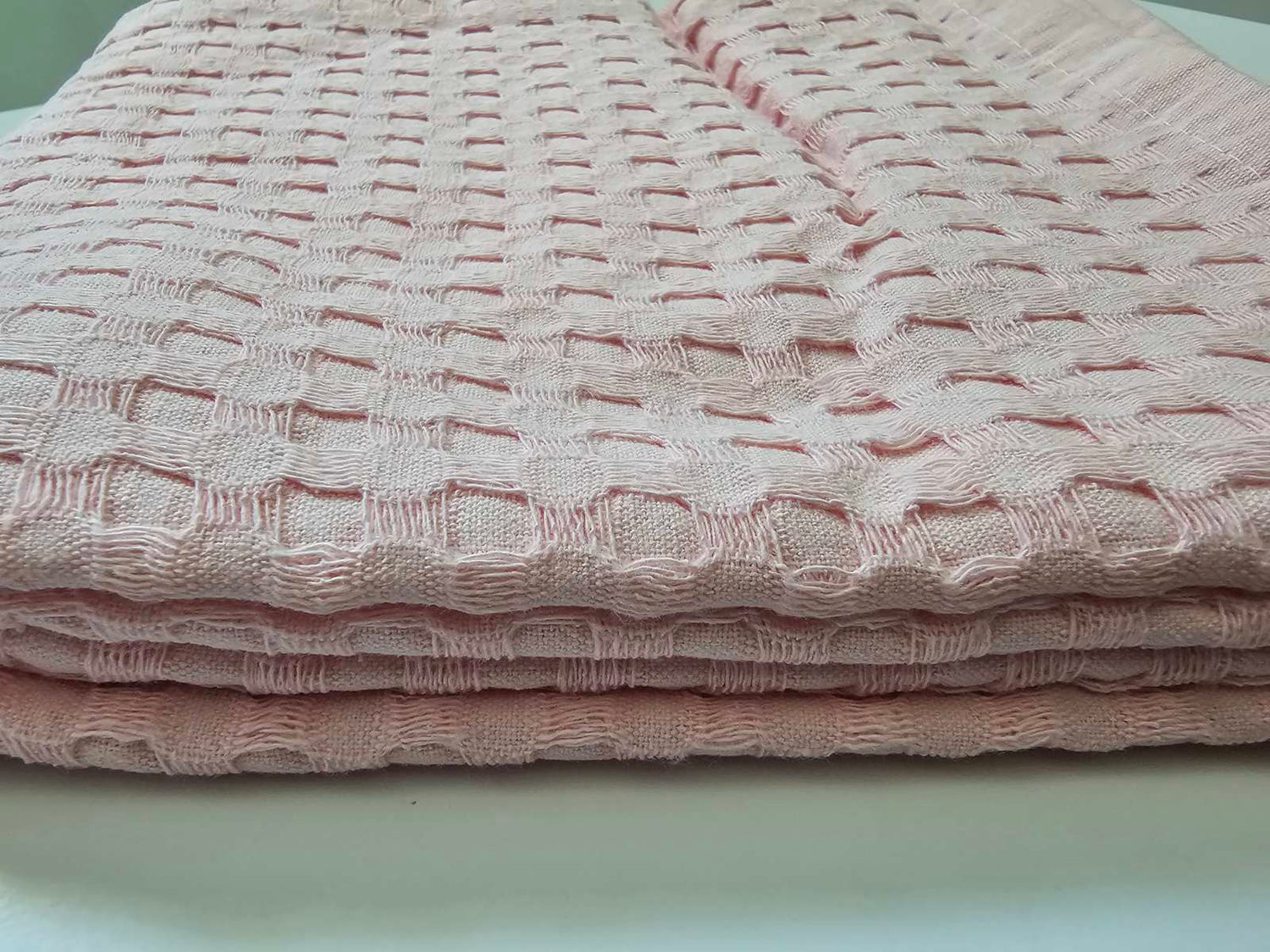 Κουβέρτα Πικέ Μονόχρωμη 80X110 Ροζ - 100% Cotton