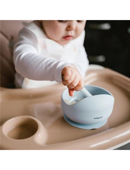 BabyOno: Μπολ σιλικόνης με βεντούζα-Μπλε