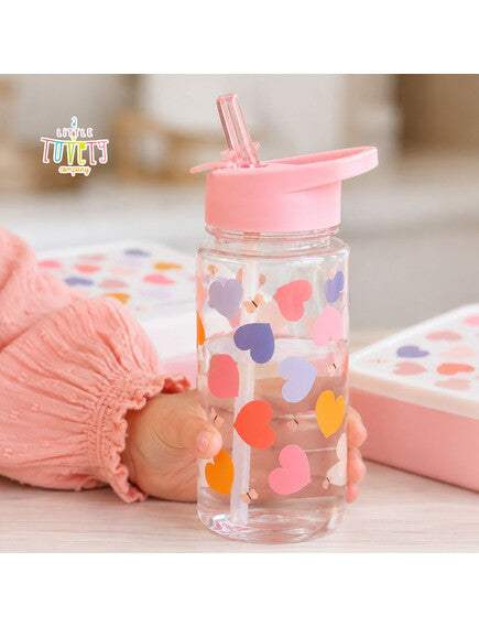 A little lovely company Παγούρι 450ml - Hearts