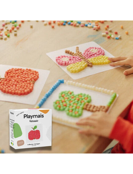 Playmais Κατασκευές με 6 κενές κάρτες και σφουγγαράκια - Ελεύθερο παιχνίδι