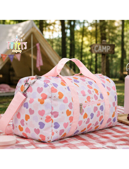 A little lovely company: Weekend bag 46x25εκ - Hearts