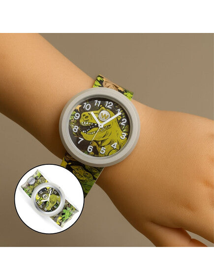Watchitude: Ρολόϊ χειρός τύπου σλαπ Dino Forest