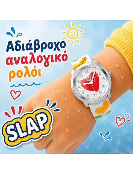 Watchitude: Ρολόϊ χειρός τύπου σλαπ Καρδιές