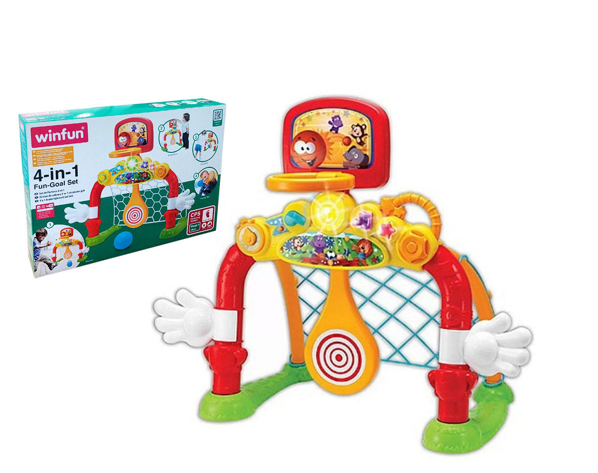 Winfun 4 σε 1 Αθλητικό Παιχνίδι με Μπάλα και Καλάθι