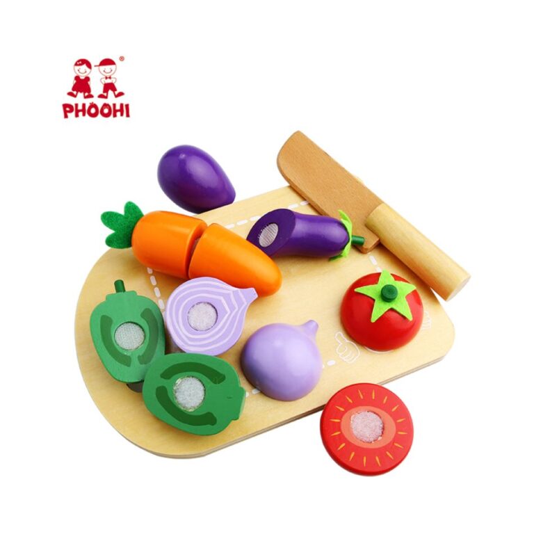 Phoohi Ξύλινο Σετ Κοπής Λαχανικών με Μαχαίρι & Ξύλο Κοπής