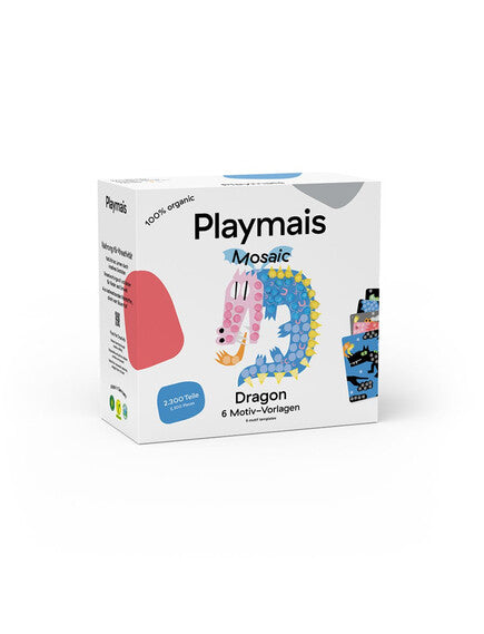 Playmais Κατασκευές με 6 κάρτες και σφουγγαράκια - Δράκος του παραμυθιού