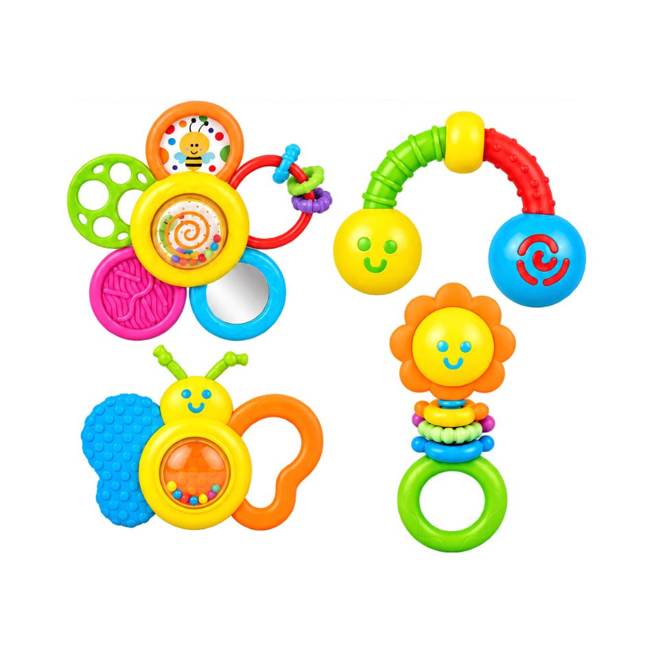 Winfun Garden Pals – Σετ 4 Βρεφικές Κουδουνίστρες