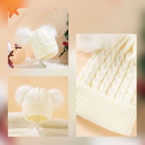 Μάλλινο Λευκό Καπέλο