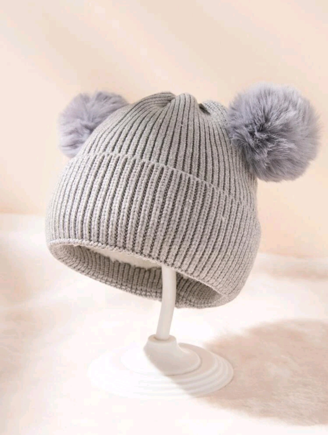 Μάλλινο Καπέλο Γκρι