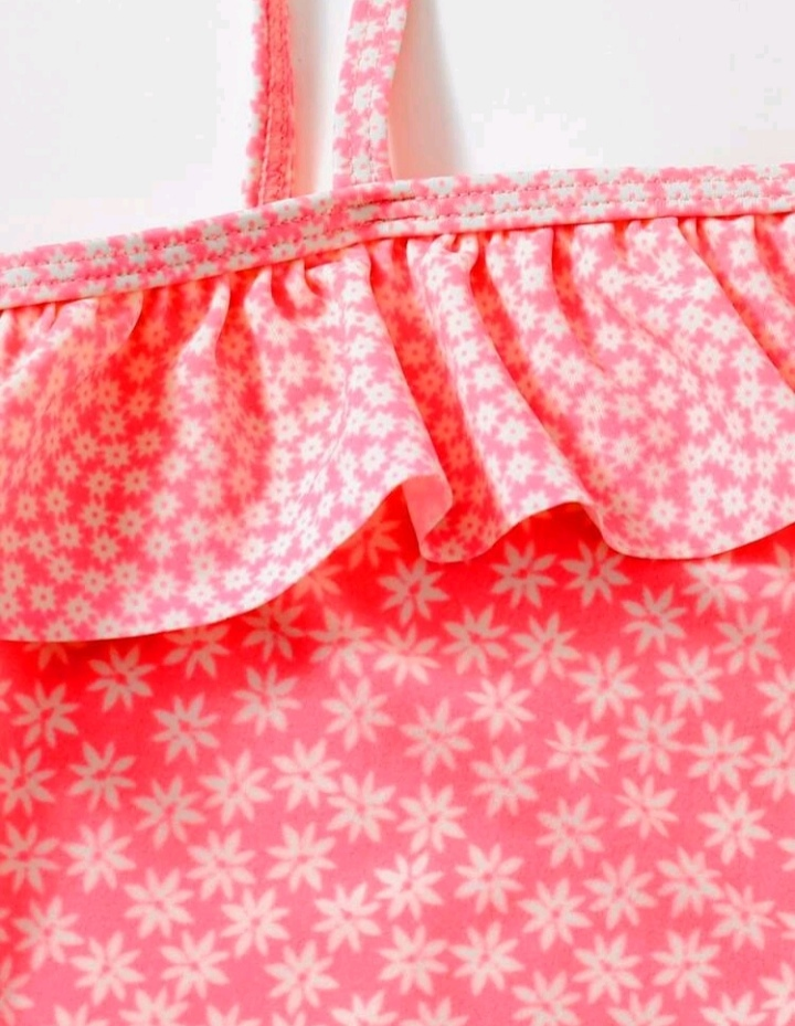 Ολόσωμο μαγιό Floral Ruffle