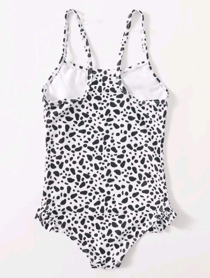 Ολόσωμο μαγιο Dalmatian Ruffle