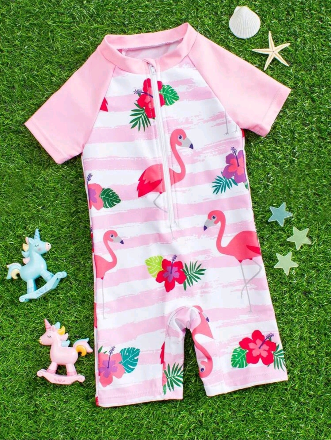 Ολόσωμο μαγιό - Flamingo Print