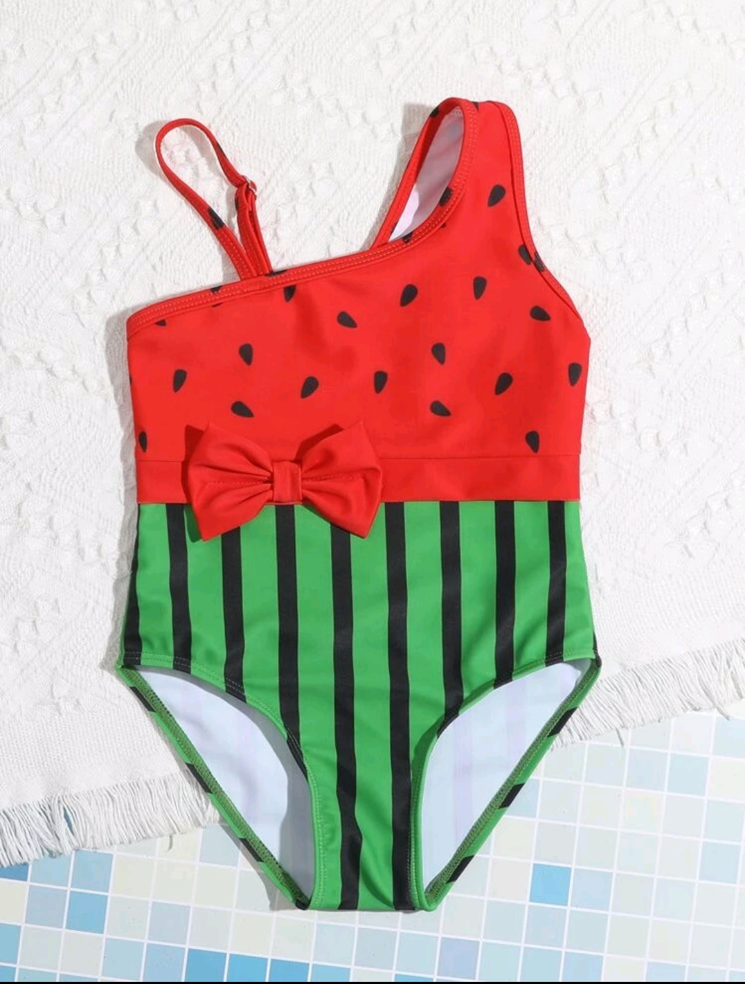 Ολόσωμο μαγιό Watermelon Asymetrical